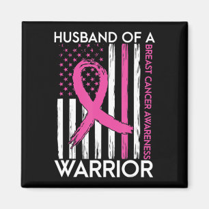 Husband Of A Warrior Breast Cancer Awareness Suppo Magnet