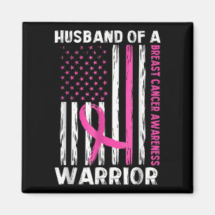 Husband Of A Warrior Breast Cancer Awareness Suppo Magnet