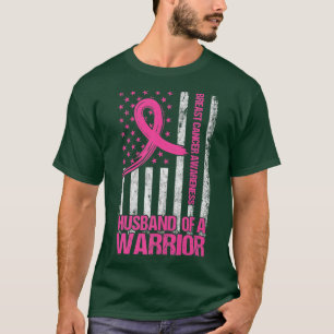 Husband Of A Warrior Breast Cancer Awareness Suppo T-Shirt