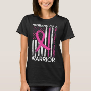 Husband Of A Warrior Breast Cancer Awareness Suppo T-Shirt