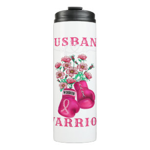 Husband Of A Warrior Breast Cancer Awareness Suppo Thermal Tumbler