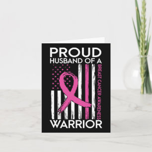 Husband Of A Warrior Breast Cancer Support Squad  Card