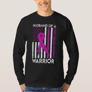 Husband Of A Warrior Cystic Fibrosis Awareness Sup T-Shirt