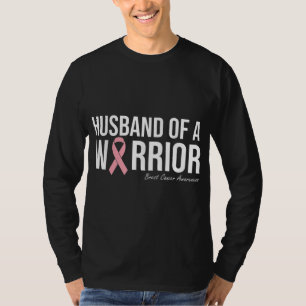 Husband of Breast Cancer Survivor Awareness Pink R T-Shirt