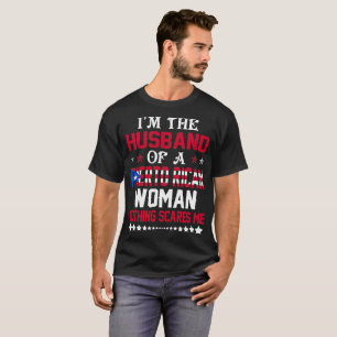 Husband Of Puerto Rican Woman Valentine Gift T-Shirt