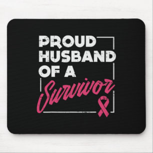Husband Of Survivor Breast Cancer Awareness Men Gi Mouse Pad