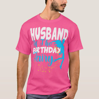 Husband of The Birthday Fairy Fantasy Birthday Squ T-Shirt