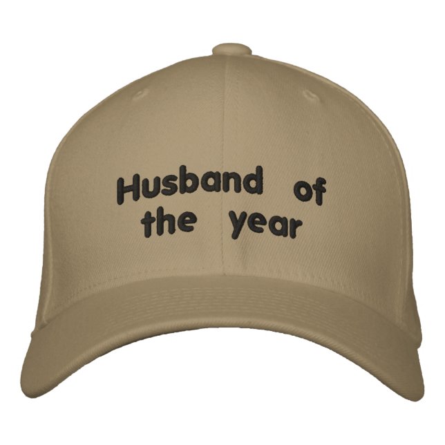 Husband of the Year Embroidered Hat (Front)