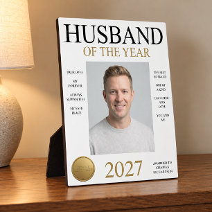 Husband Of The Year Photo Plaque