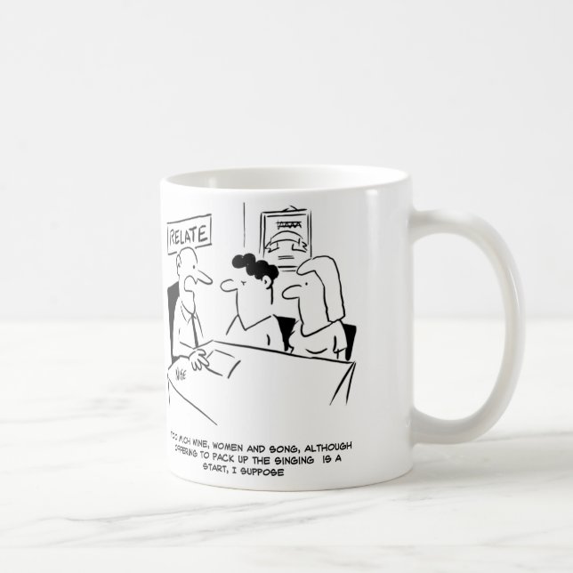 Husband offers to give up singing coffee mug (Right)