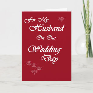 Husband on Our Wedding Day Card