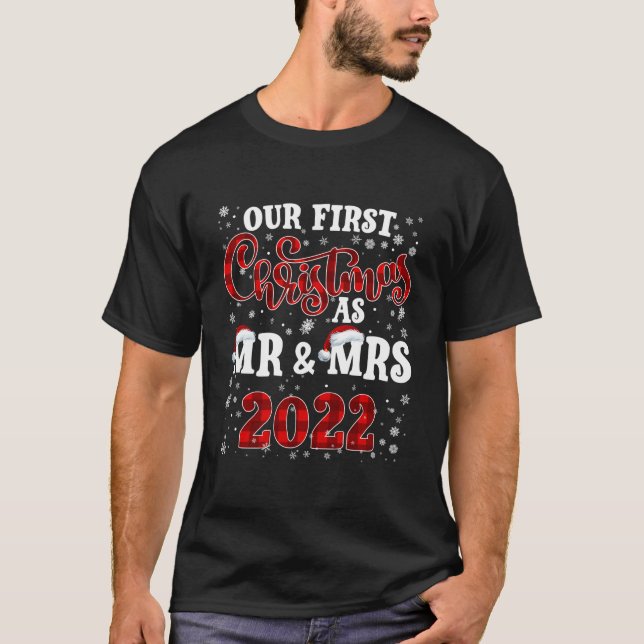 Husband Our First As Mr Mrs 2022 T-Shirt (Front)