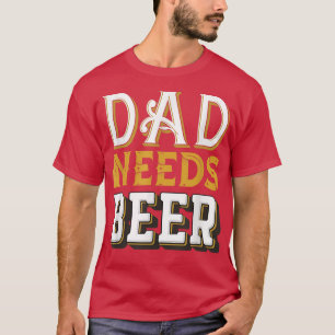 Husband Papa Dad Daddy Beer Grandfather Father's D T-Shirt