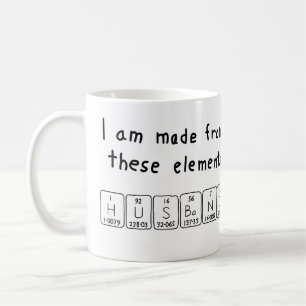 Husband periodic table name mug