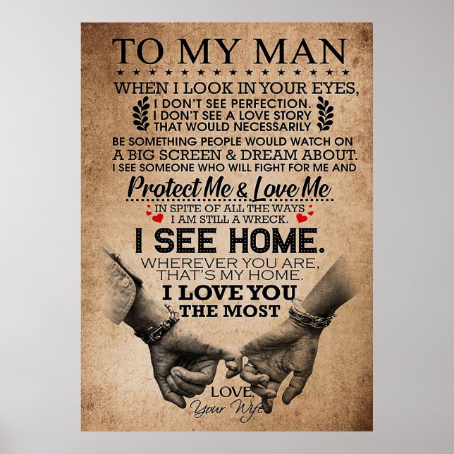 Husband Protect Me And Love Me Poster (Front)