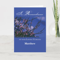 Husband Remembrance on Anniversary of Death