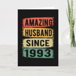 Husband Since 1993 Card