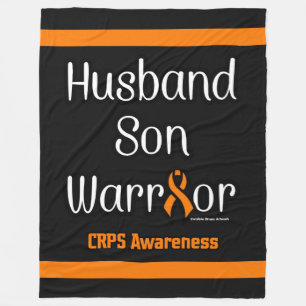 Husband Son Warrior...CRPS Fleece Blanket