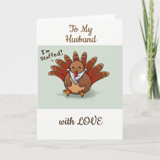**HUSBAND** THANKSGIVING LOVE AND ROMANCE HOLIDAY CARD