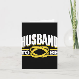 Husband To Be Bride Team Party Groom Bachelor Card