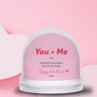 Husband To Be Unique Funny Red Heart Snowglobe