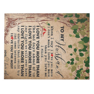 Husband To My Husband I Love You More Notepad