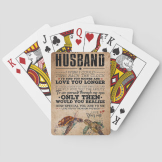 Husband To My Husband Love You Longer Playing Cards