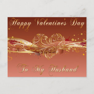 Husband Valentine Postcard
