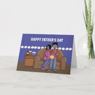 Husband & Wife 2: Blank Father's Day Greeting Card