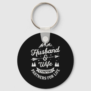 Husband Wife Camping Partners For Key Ring