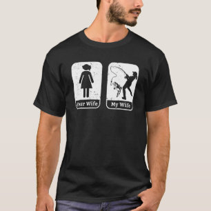 Husband Wife Fishing Partners Fisherman Fisherwoma T-Shirt