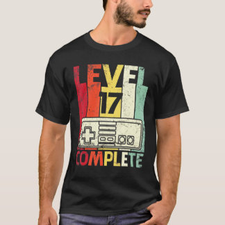 Husband Wife Gamer Marry Anniversary Level 17 Year T-Shirt