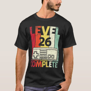 Husband Wife Gamer Marry Anniversary Level 26 Year T-Shirt