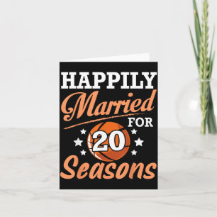 Husband Wife Happily Married 20 Years For Basball Card
