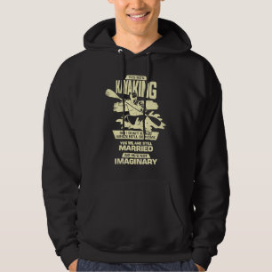 Husband Wife Kayaking for a Kayaker's Wife Hoodie