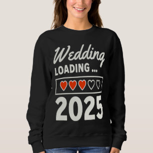 Husband Wife Wedding 2025 Matching Wedding Engagem Sweatshirt