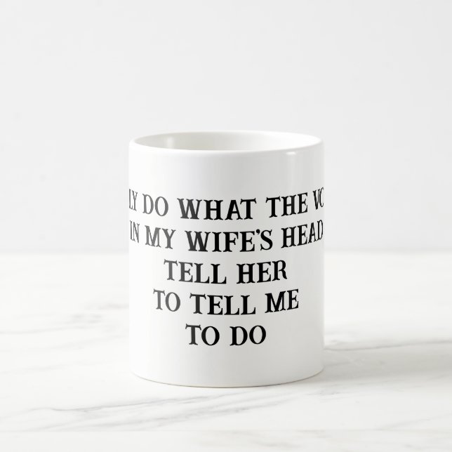 Husband Wife's Joke Mug (Center)