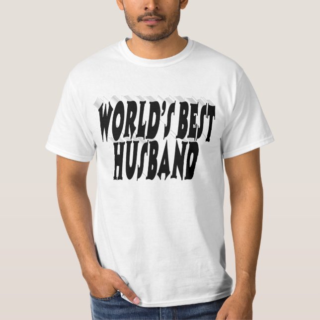 Husband with black text  T-Shirt (Front)