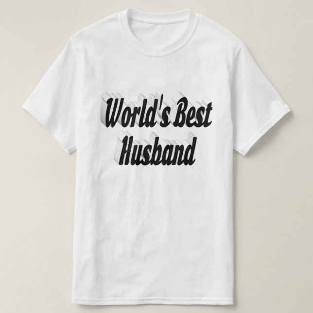 Husband with black text T-Shirt (Design Front)