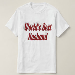 Husband with burgundy text T-Shirt
