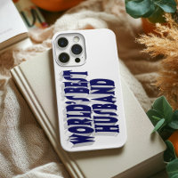 Husband with dark blue text