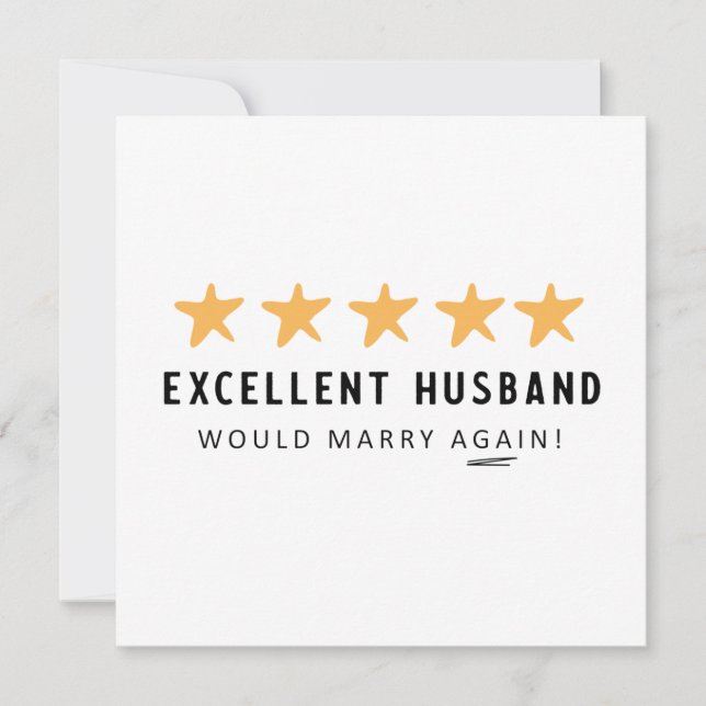 Husband Would Marry again from Wife Card (Front)