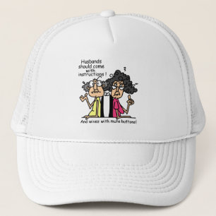 Husbands and Wives Attitude Humour Trucker Hat