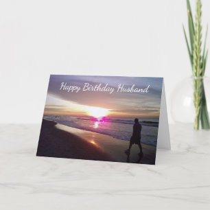HUSBAND'S BIRTHDAY* BEACH AND LOVE FOR HIM CARD