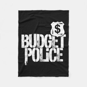 Husbands Budget Police Wife Shopping Spending Fleece Blanket