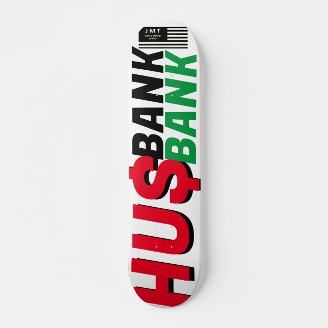 HUSBANK  OFFICIAL JMT 07 3/4" Skateboard Deck (Front)