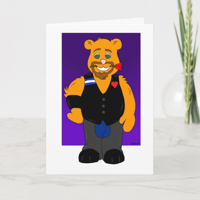 Husbear: Gay Greeting Card (LOVE) (Front)