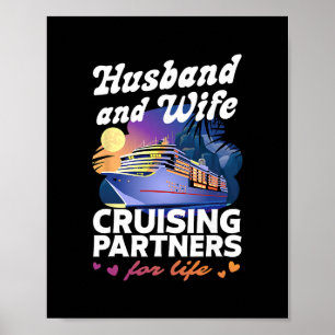 Husbynd And Wife Cruise Shirt 2026 Matching Couple Poster