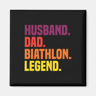 Husbynd Dad Biathlon Legend Magnet