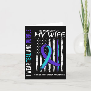 Husbynd In Memory Of Wife Suicide Awareness Preven Card